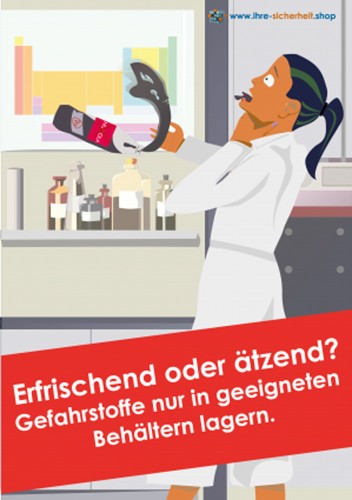 Plakat Lagerung von Gefahrstoffen Arbeitsschutz