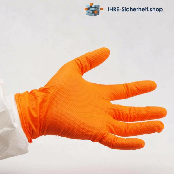 Einweg-Handschuhe Nitril High-Risk orange