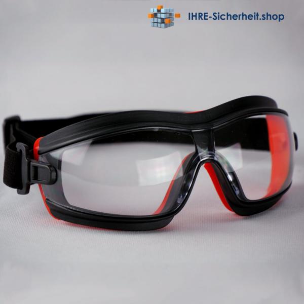 PortWest Specialist SLIM Vollsichtbrille mit elastischem Brillenband